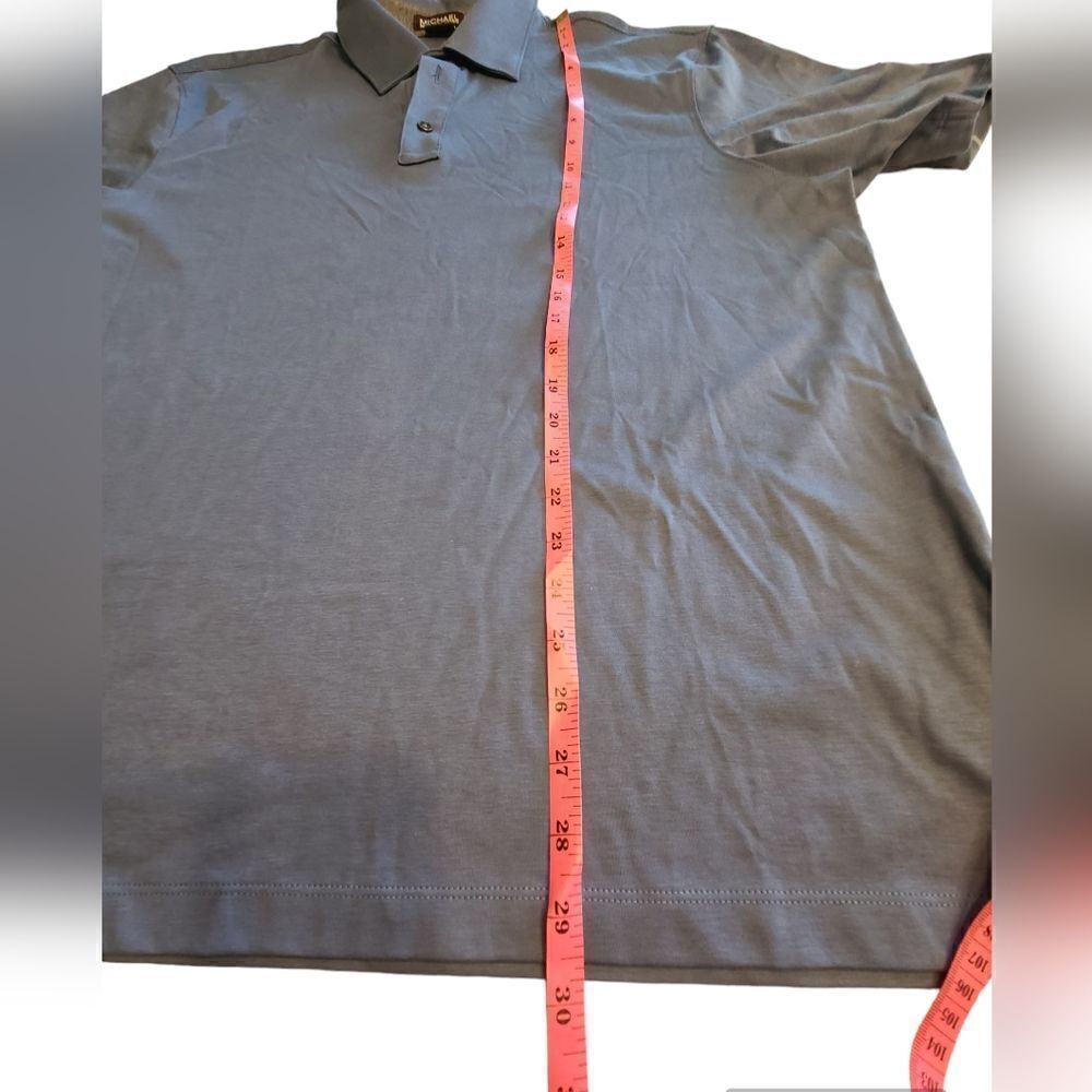 Michael Kors golf style shirt, blue NWT, men's size XL - Picture 4 of 7